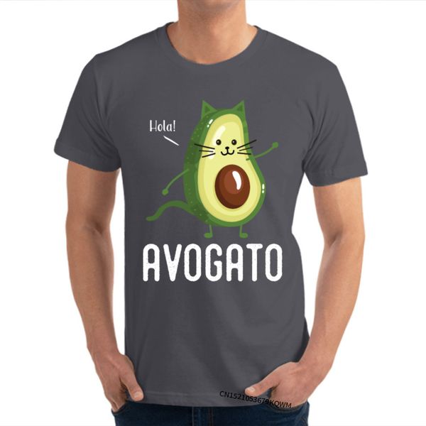 

avocado cat t shirt prevailing o-neck personalized short sleeve cotton fabric man t shirts funny t-shirt ing