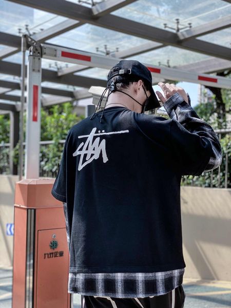 

20fw fashion mens designer hoodies casual letter printed autumn spring sweatshirts men hoodie clothing 2 colors, Black