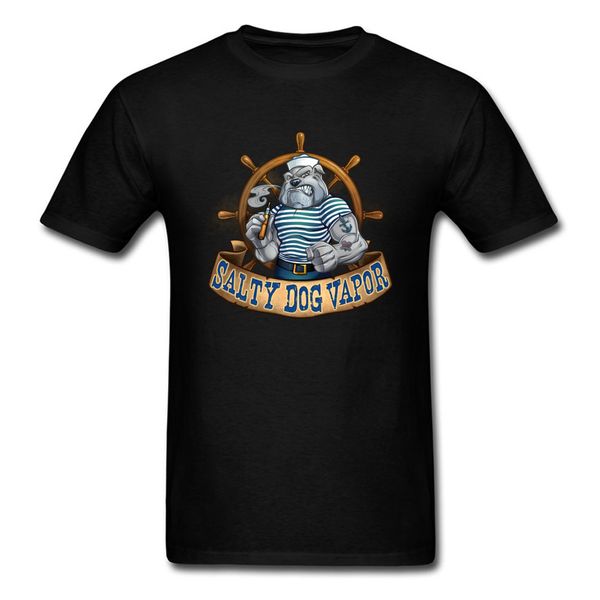 

fabulous cool salty cartoon sailor dog custom design funny tee shirts men's casual short sleeve t-shirt wholesale