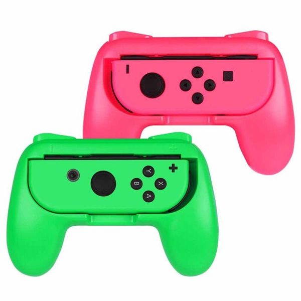 

grip for nintendo switch joy-con, [ergonomic design] wear-resistant comfort game controller handle kit for nintendo switch joy