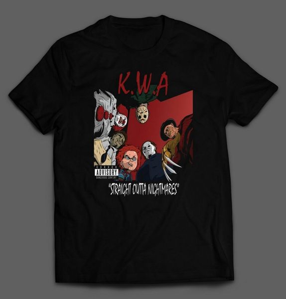 

horror movie killers nwa parody k.w.a mens tee t shirt many options t-shirt casual printing
