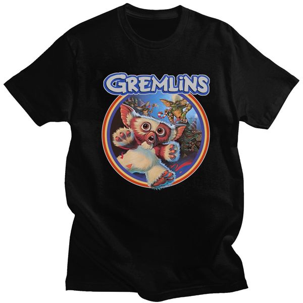 

gremlins 84 t-shirts men gizmo 80s movie mogwai monster retro sci fi vintage cotton tee shirt crew neck short sleeve tshirt gift