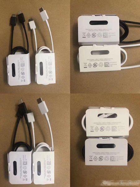 

100pcs/lot type-c cable for samsung note 10 usb type c to usb c cable for galaxy note10 plus pd qc3.0 quick charge cable dhl