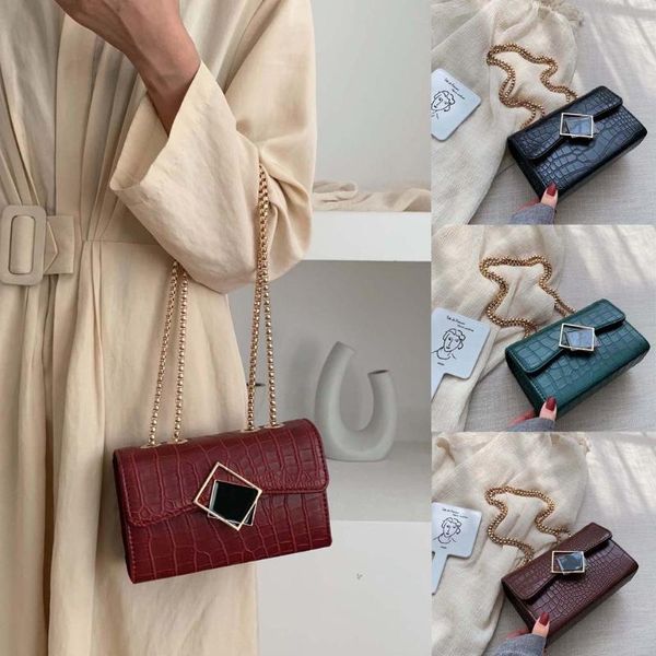 

ocardian women bags simple solid color polyester shoulder bags messenger hasp phone bag with button bolso bandolera mujer s11
