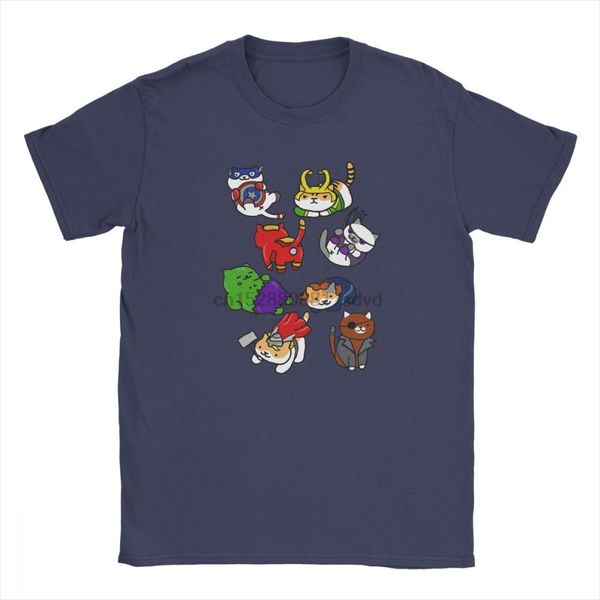 

atsume assemble aven-gers t blouses super hero comic cat t-shirts man short sleeves t-shirt