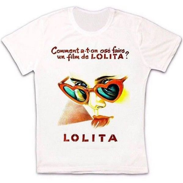 

lolita 60s stanley kubrick movie retro vintage hipster t shirt 1107 big tall tee shirt