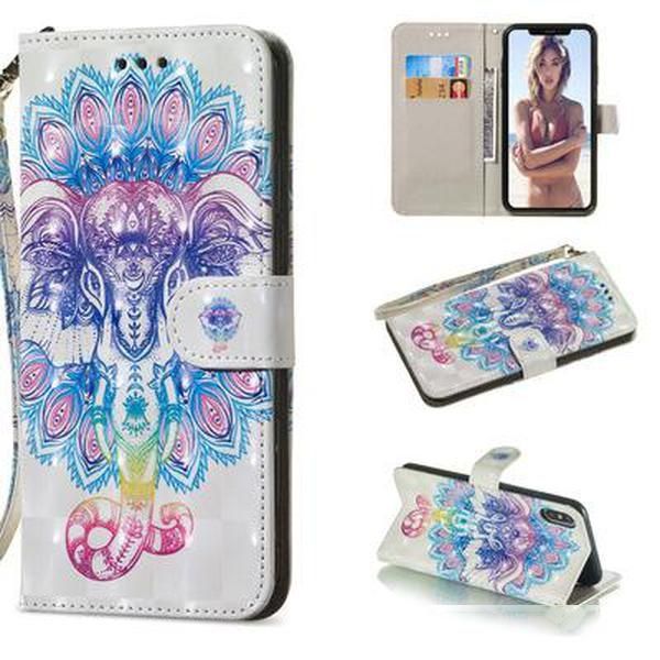 

3d leather wallet case for samsung s20 s20 ultra lg k50 k40 stylo5 holder wolf paris eiffel tower butterfly peacock flower cartoon flip cove