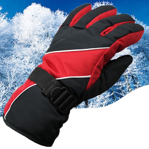 

5 colors skiing gloves snowboard gloves mens winter warm full finger sports riding motorcycle snowboard, Blue;gray