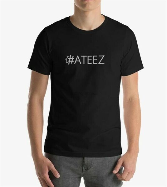 

ateez korean boygroup ateez - black t-shirt large size tee shirt