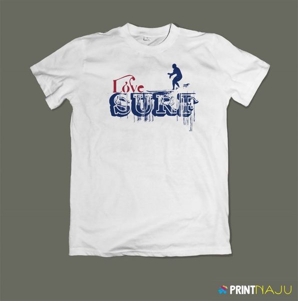 

love surf, graphic tee, men's t-shirt, gray color, surf 2019 arrival trendy mens hip hop short sleeve graphics