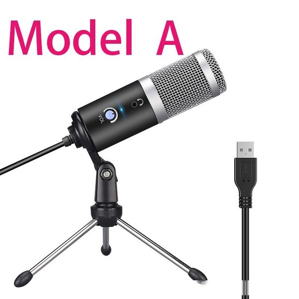 

professional microphone condenser for computer lappc usb plug stand studio podcasting recording microfone karaoke mic