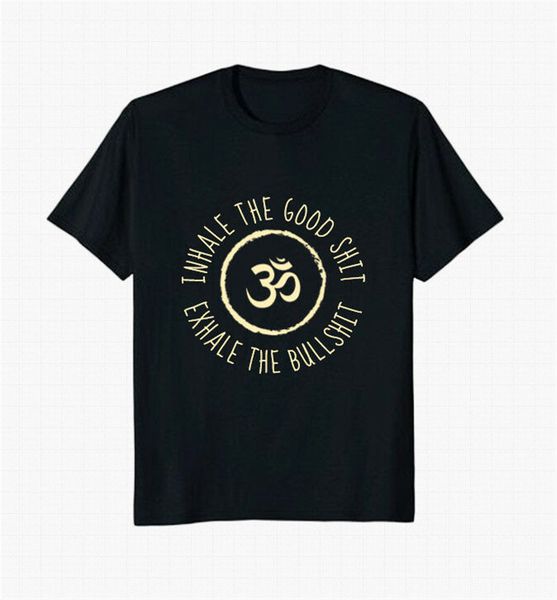 

inhale the good exhale the men's black t-shirt tee tee shirt