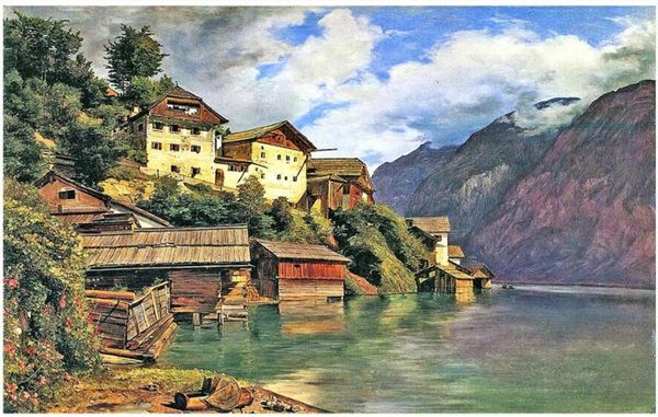 

custom p 3d wallpaper italian cliff city landscape background living room home decor 3d wall murals wallpaper for walls 3 d