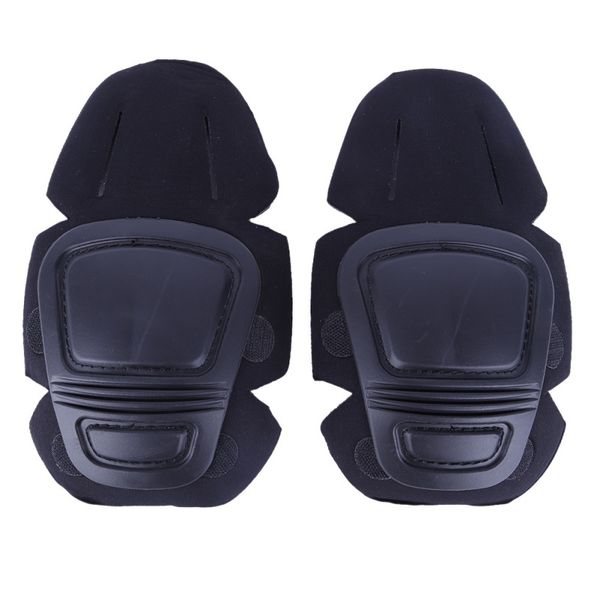 

1 pair outdoor adult's tactical protective knee pad support paintball combat knee protector kneepads, Black;gray
