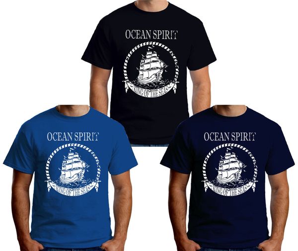 

2019 100% cotton premium mens t-shirt ocean spirit clipper sailor sailer v217 tee shirt
