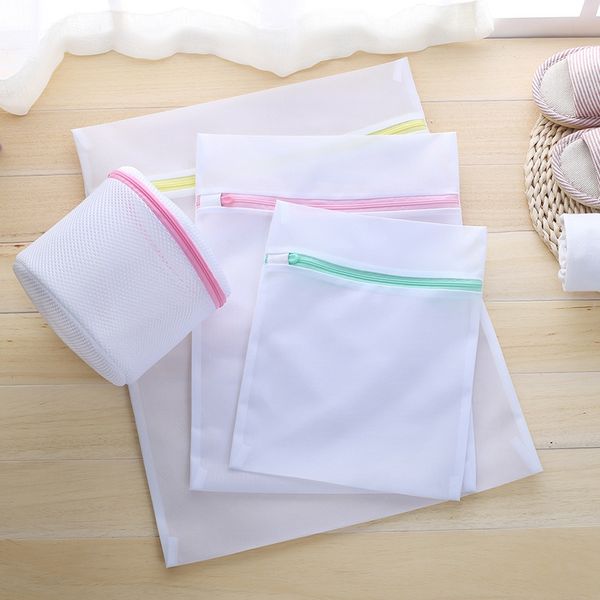 

washing laundry bag underwear bra laundry bag washing machine clothing protection home use mesh zippered dirty bags