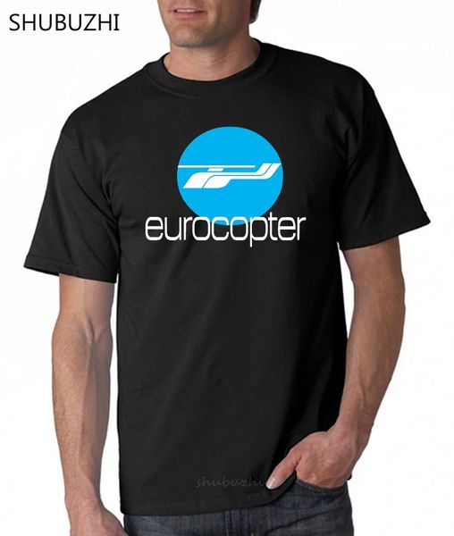 

airbus helicopters eurocopter black t shirt size s 3xl cotton tshirt men summer fashion t-shirt euro size