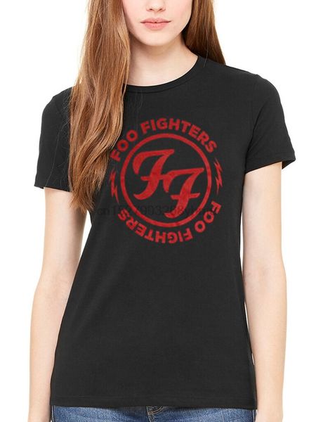 

official foo fighter red circle women t-shirt wasting light skin and bones(1