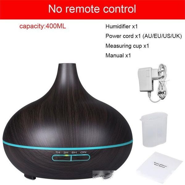 

home appliances 400 ml usb aroma oil diffuser wood electric humidifier ultrasonic air humidifier aromatherapy led light mist maker for home