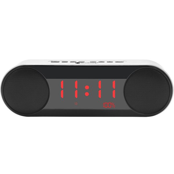 

alarm clock wireless bluetooth speaker overweight subwoofer mini small stereo mobile phone computer car speaker