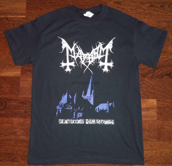 

mayhem de mysteriis dom sathanas t shirt l immortal enslaved taake gorgoroth novelty cool men short sleeve tshirt 2020