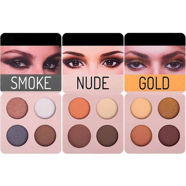 

hobbylane 4 colors long-lasting eye palette fashion shiny eye shadow disc