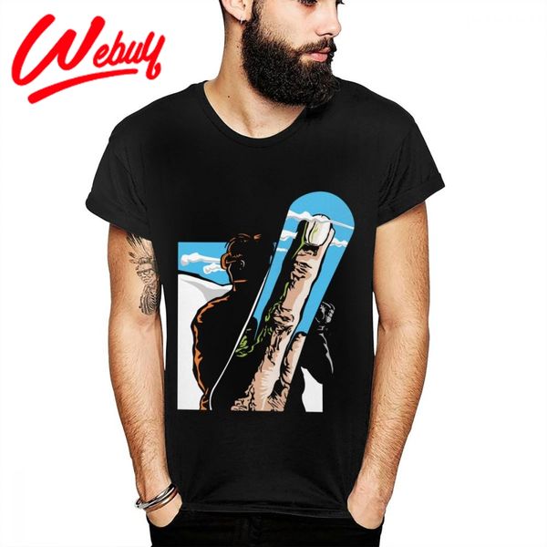 

crewneck funny snowboarding skiing gift hipster t shirt male streetwear quality cotton tee plus size