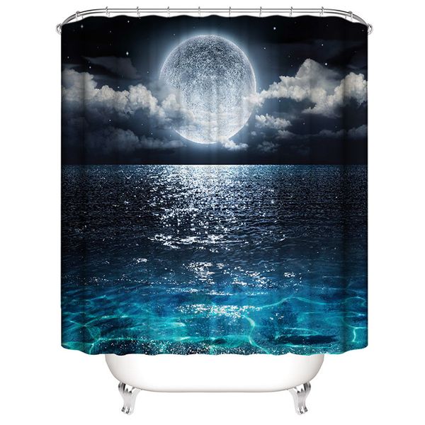 

shower curtain for bathroom cortina ducha artistic 3d printing thickened online water and mildew resistant with 12 hooks 180x180cm for sale