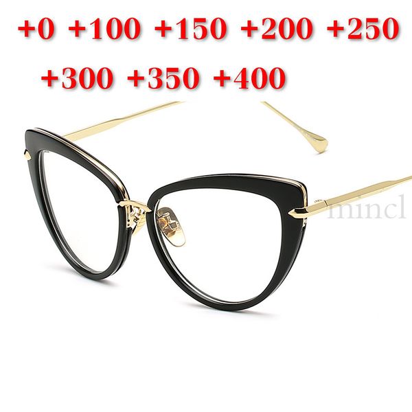 

lady cat reading glasses women metal frame prebyopia spectacles for women hyperopia eyeglasses eyewear with diopter+1.0to+4.0 nx, White;black