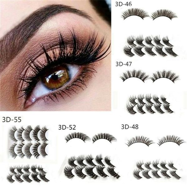 

false eyelashes 5 pairs natural short cross handmade makeup fake eye lashes
