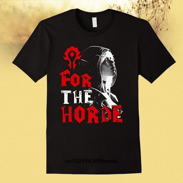 

fashion man horde sylvanas windrunner wow t shirt casual men o neck t shirt adult