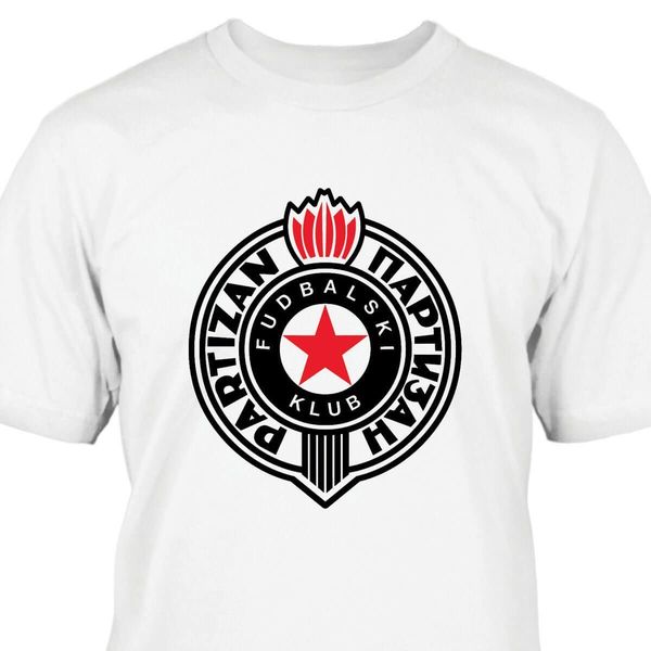 

2019 new cool cotton man t-shirt sleling design partizan belgrad t-shirt