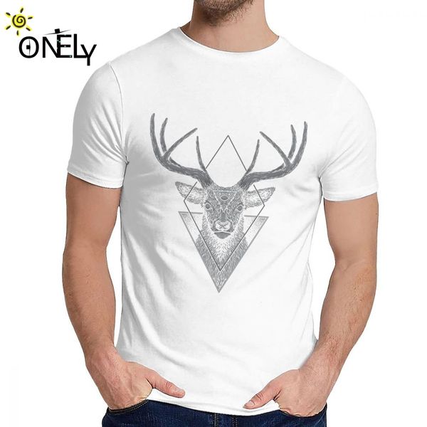 

men t-shirt dark deer thriller nice cotton 2019 new arrival man's o-neck vintage t-shirt