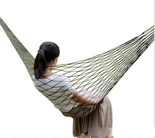

outdoor portable camping hammock garden hanging mesh hammock 200x80cm