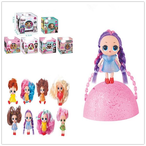 

2020 omg ball long hair series fashion doll action figure toy kids unpacking dolls girls funny dress up gift christmas 10cm zx985