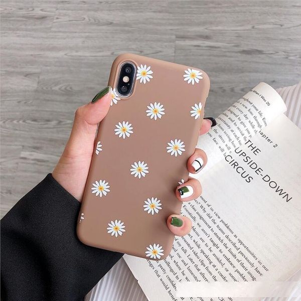 

for iphone se 2020 11 pro max xs x xr max phone case fashion beautiful daisy flower candy color soft tpu for 6 6s 7 8 plus