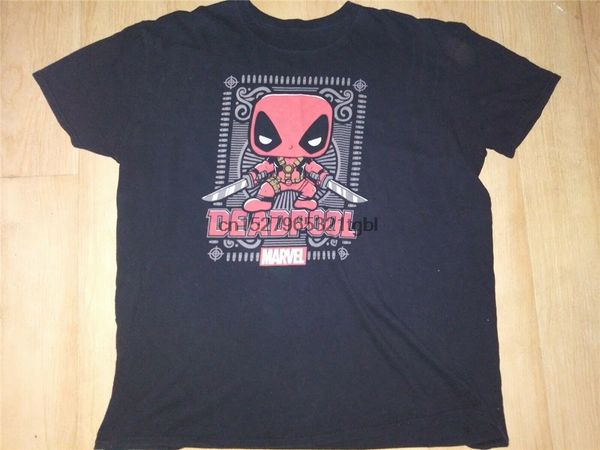 

deadpool funko pop style 2x- large shirt 100% cotton summer o neck tee shirt
