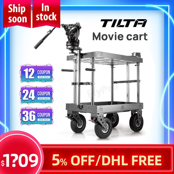 

lighting & studio accessories tilta movie cart dolly director for film video max load 500kg-tca01