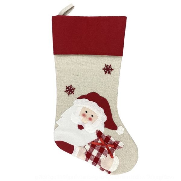 

new creative santa claus snowman elk gift gift bag christmas socks pendant christmas socks candy bag decorative large pendant pzgya