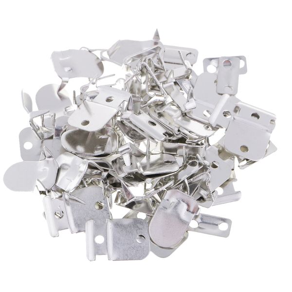 

20 sets metal no-sew hook eye closures - skirt & trouser fasteners - made of 4 part, Black