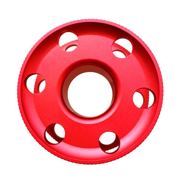 

aluminum alloy finger reel, red compact wreck scuba diving tech spool without line underwater snorkeling gear accessories