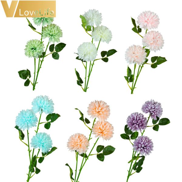 

3 heads artificial dandelion flower silk hyacinth flower wedding decoration for home party l garden decorations