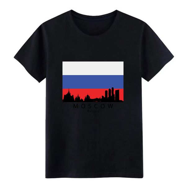 

moscow russia s kyline russian flag t shirt customize 100% cotton o-neck pattern graphic fashion spring autumn pictures shirt
