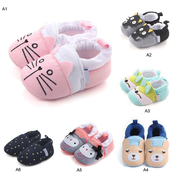 

newborn toddler baby shoes girls boys crib shoes cartoon animal soft sole non-slip infant baby for christmas gifts