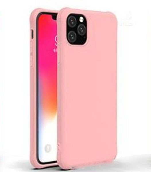 

new silicone phone case slim soft tpu cover for iphone 11 pro max xs 7 8 6 samsung note10 s10 s8 matte color