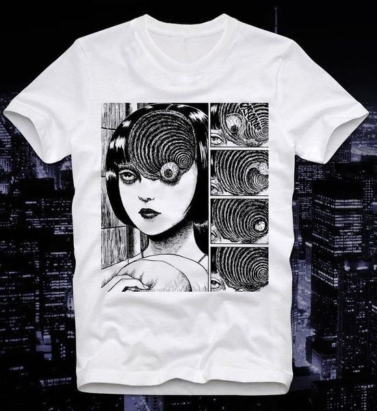 

t shirt uzumaki eyeball cult junji ito horror manga anime japan japanese tomie men 2019 summer fashion sale design t shirts