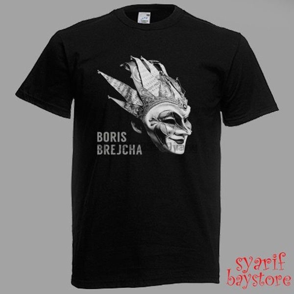 

dj boris brejcha логотип мужчины черная футболка размер s m l xl 2xl 3xl