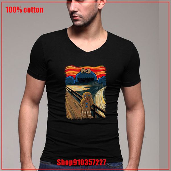 

символ cookie измельчитель (collab с raffiti) t-shirt v-образным вырезом цвет диверсифицированы пару футболки комфортное все хлопок тройнико
