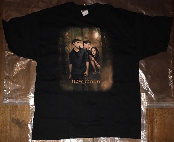 

the twilight saga new moon one sheet xl black men s t shirt new official fashion t-shirts slim fit o-neck tee
