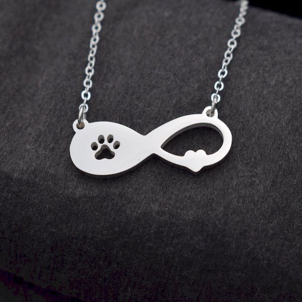 

sanlan 12pcs dog lover animal charm necklace, Silver